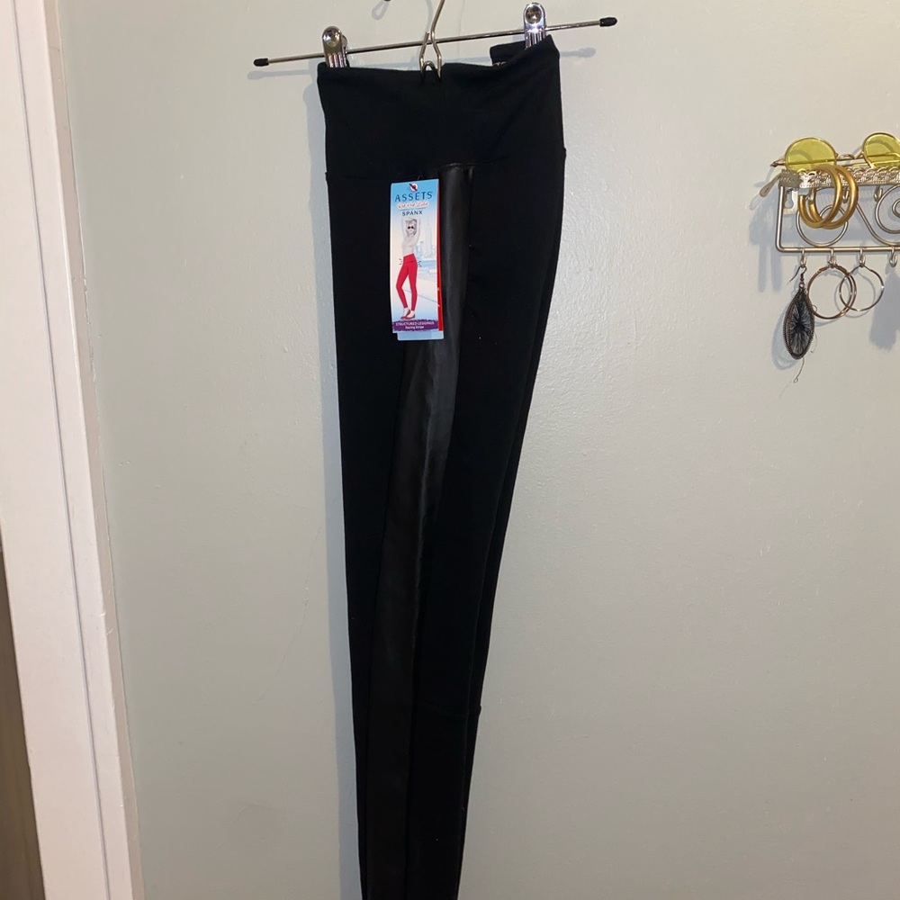 Spanx Leather Side Stripe Legging